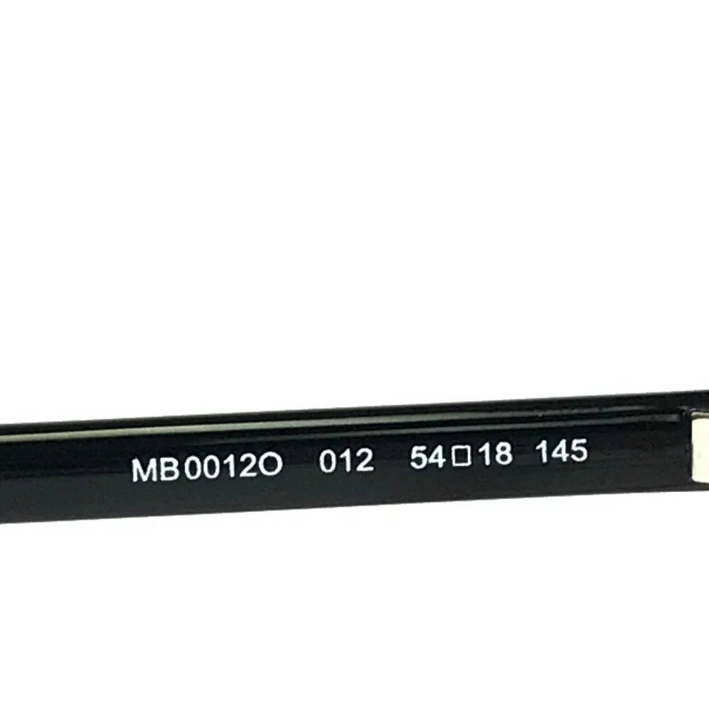 Montblanc Eyeglasses Frames MB0012O 012 Black Red Rectangular Full Rim 54-18-145